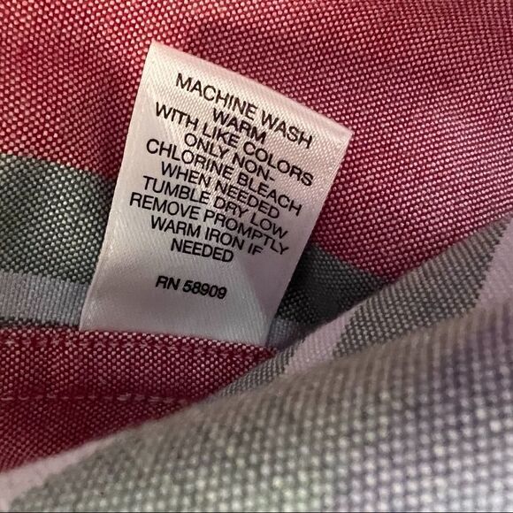 Cremiux Striped Button Up Shirt. Spring/Summer Colors. Size Med. Great Cond!! - Picture 8 of 9